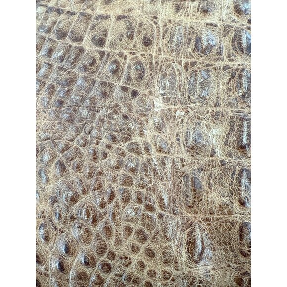 Double D Ranch Home Collection RARE Faux Crocodile Leather Pillow 25x25 - Picture 5 of 6